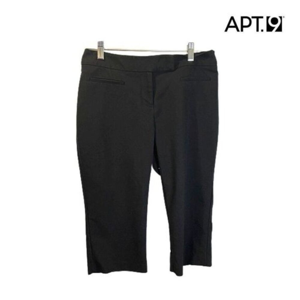 APT. 9 Women's Solid Flat Front Straight-Leg‎ Capri Pants